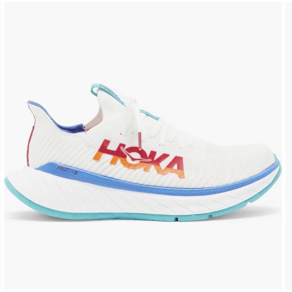Hoka One One Carbon X 3 Men's Size 10D Running Shoes 1123193 WFM‎ 'White Flame'